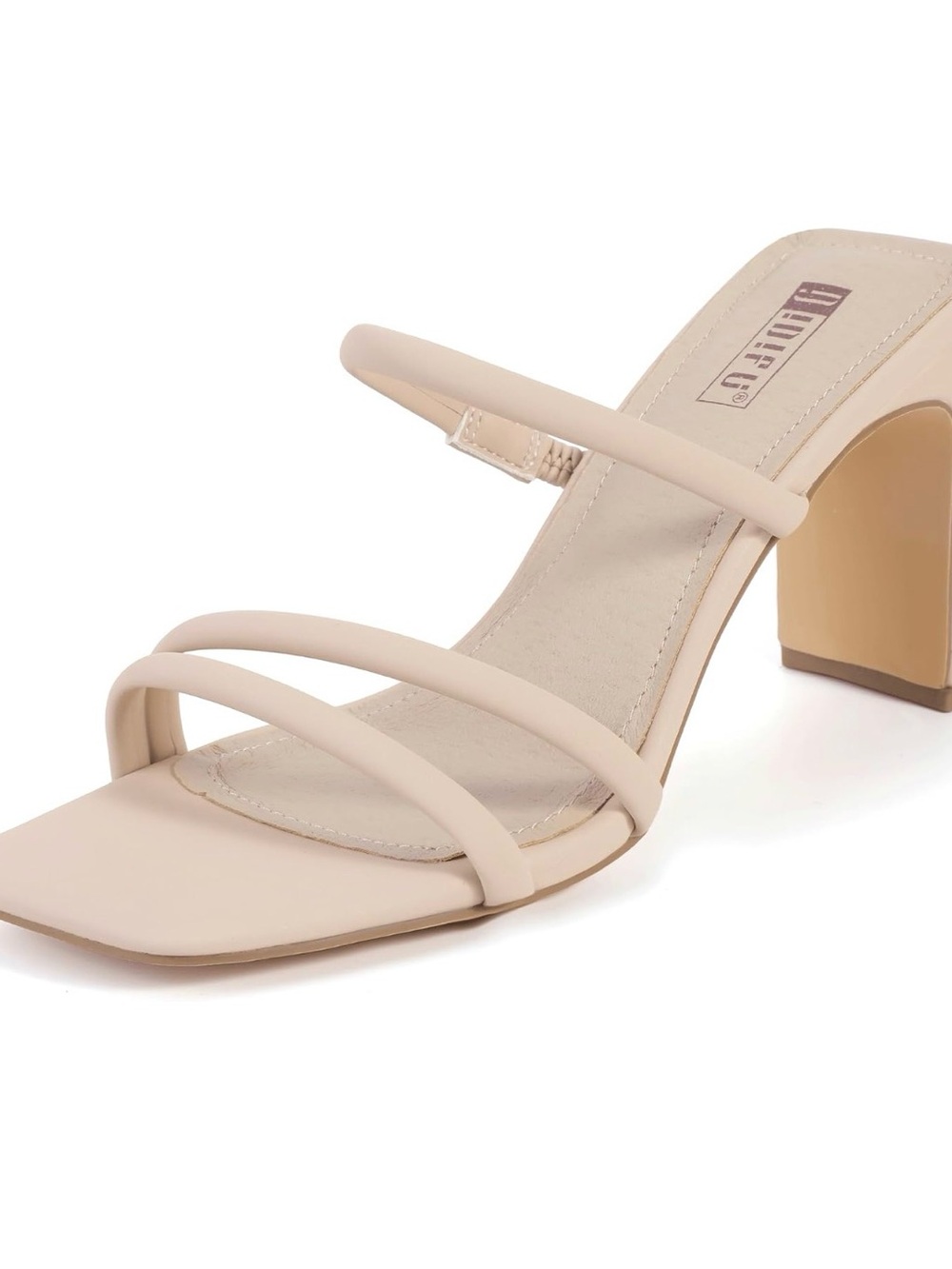 Idifu Nude Strappy Block Heel Sandal - Women’s